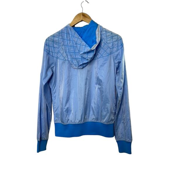 Nike Light Blue Hooded Fused Windrunner Jacket Women's Size Medium - Picture 6 of 9
